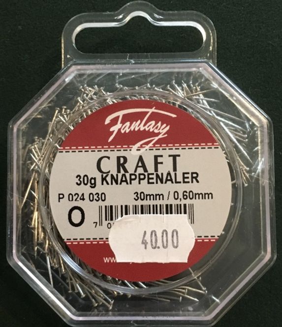 Hovedbilde Knappenåler - 30 g